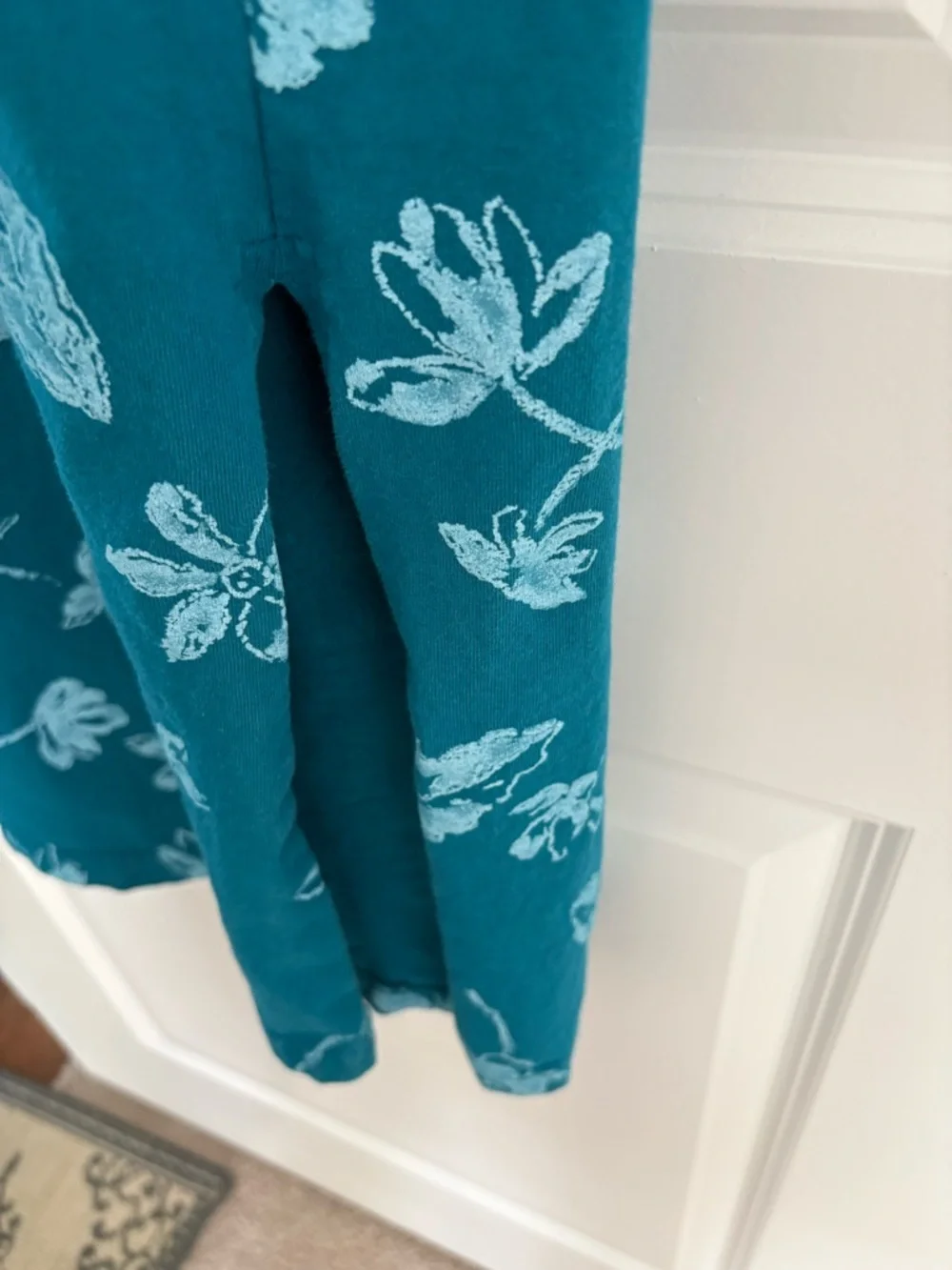 fresh produce Teal Floral Sleeveless V-Neck Maxi Dress - Picture 5 of 6